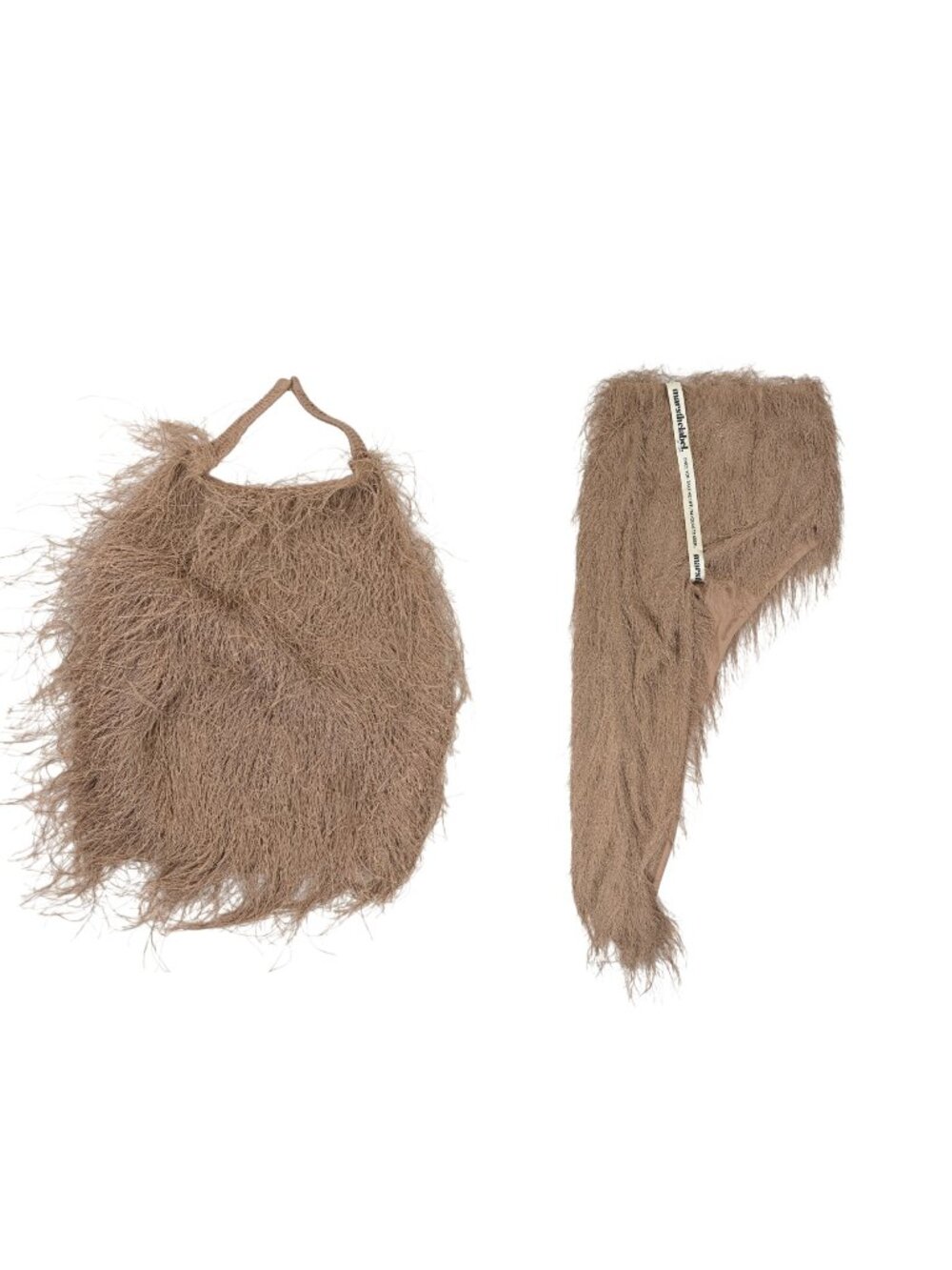 Mars the Label The Mila Ostrich Midaxi Set in Brown